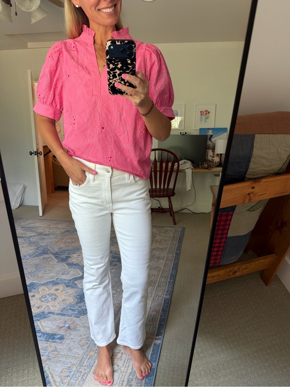 Madewell White Women's Jeans - Mid Rise Kick Cut Jeans, Size 28, like new! - Picture 2 of 8